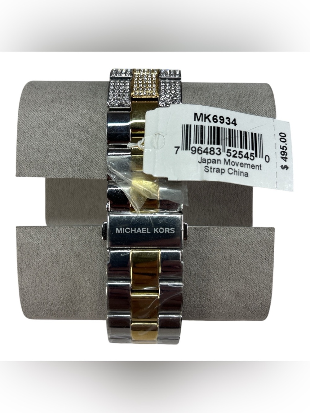 NWT Michael Kors MK-6934 MK6934 Oversized Brynn Pave 2 Tone Women's Watch 42mm - Picture 4 of 6